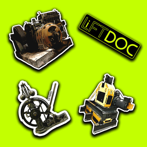 Vintage Elevator Sticker Pack